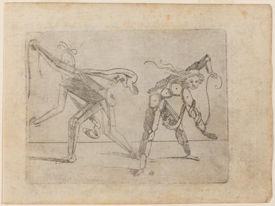 Teoksesta "Bizzarie di different figures" tekijältä Giovanni Battista Bracelli