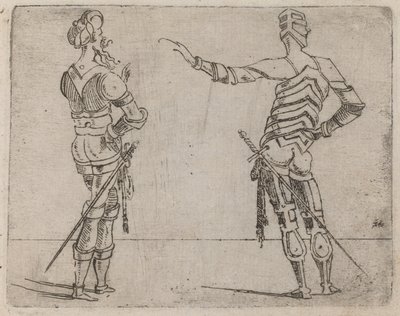 Teoksesta "Bizzarie di different figures" tekijältä Giovanni Battista Bracelli