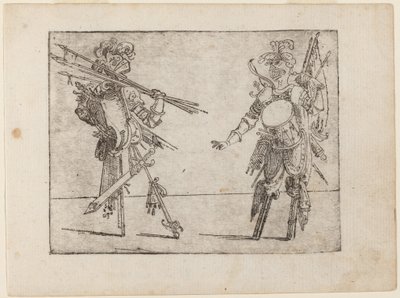 Teoksesta "Bizzarie di different figures" tekijältä Giovanni Battista Bracelli