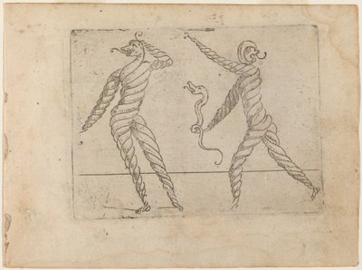 Teoksesta "Bizzarie di different figures" tekijältä Giovanni Battista Bracelli
