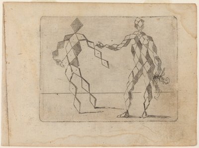 Teoksesta "Bizzarie di different figures" tekijältä Giovanni Battista Bracelli
