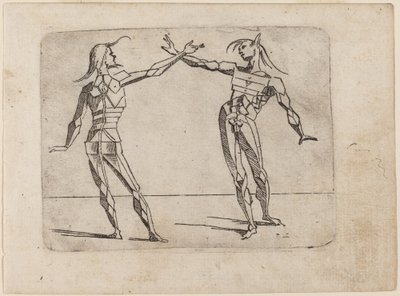 Teoksesta "Bizzarie di different figures" tekijältä Giovanni Battista Bracelli