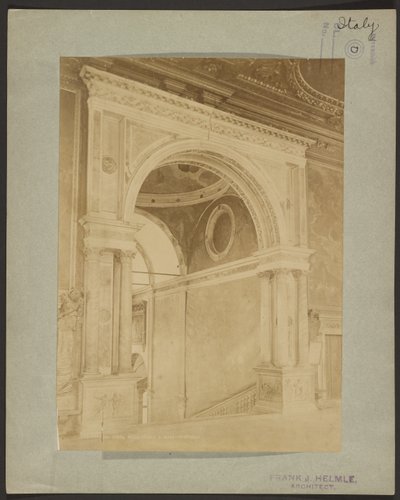 Venetsia - ovi S. Rocco School - Vestibule - eteinen tekijältä Giovanni Battista Brusa