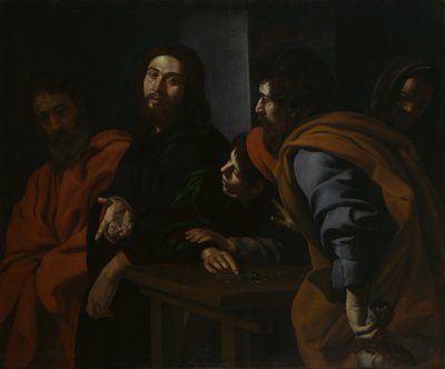 Pyhän Matteuksen kutsumus, n. 1625-30. tekijältä Giovanni Battista Caracciolo