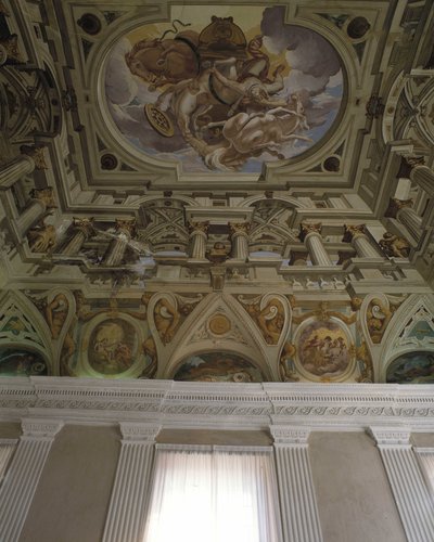 Phaetonin putoaminen (Phaethon) (1625) - Carlonen fresko trompe l
