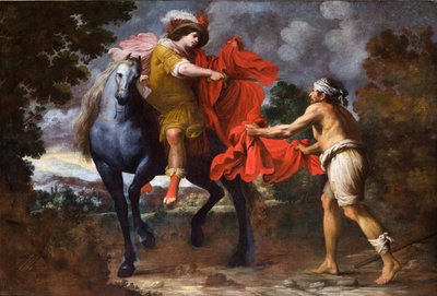 Pyhä Martinus ja kerjäläinen tekijältä Giovanni Battista Carlone