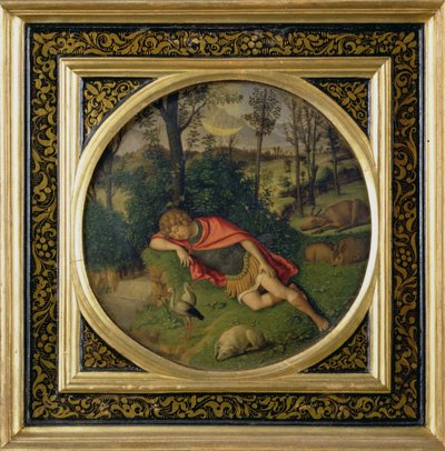 Endymion nukkuu tekijältä Giovanni Battista Cima da Conegliano