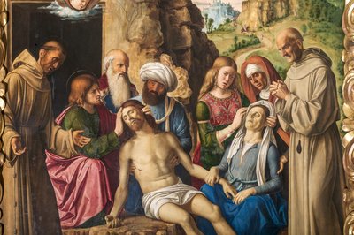 Kristuksen valitus, yksityiskohta numerosta 2384598 tekijältä Giovanni Battista Cima da Conegliano