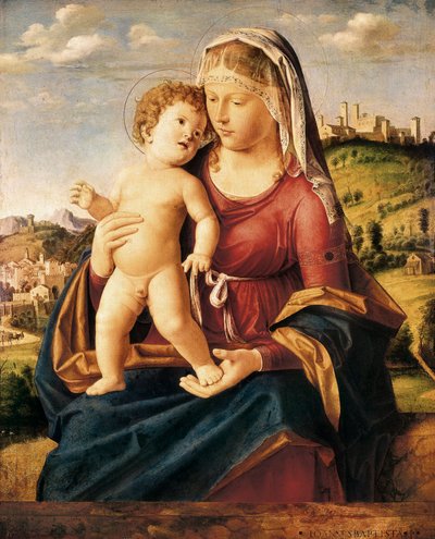 "Madonna ja lapsi" tekijältä Giovanni Battista Cima da Conegliano