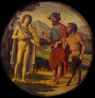 Midaksen tuomio, 1505-1508 tekijältä Giovanni Battista Cima da Conegliano