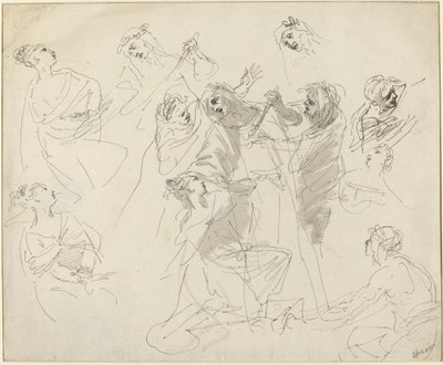 Figuuritutkimukset [recto] tekijältä Giovanni Battista Cipriani