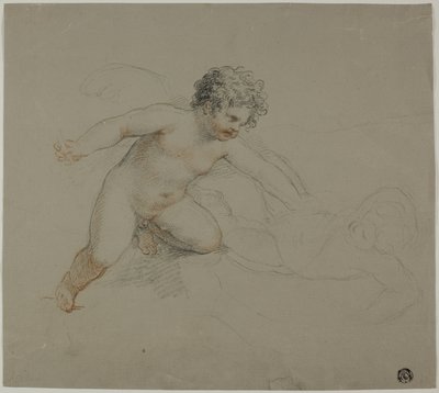 Kaksi Putti taistelevat tekijältä Giovanni Battista Cipriani