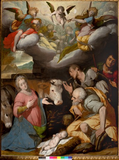 Paimenten palvonta, 1592-95 tekijältä Giovanni Battista Crespi