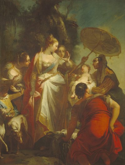 Mooseksen löytö, 1730-luku tekijältä Giovanni Battista Crosato