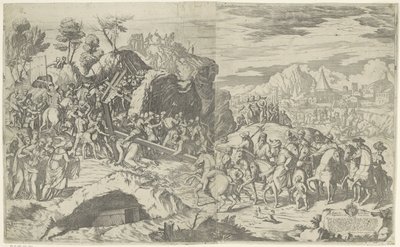 Kristus antautuu ristin painoon tekijältä Giovanni Battista Fontana