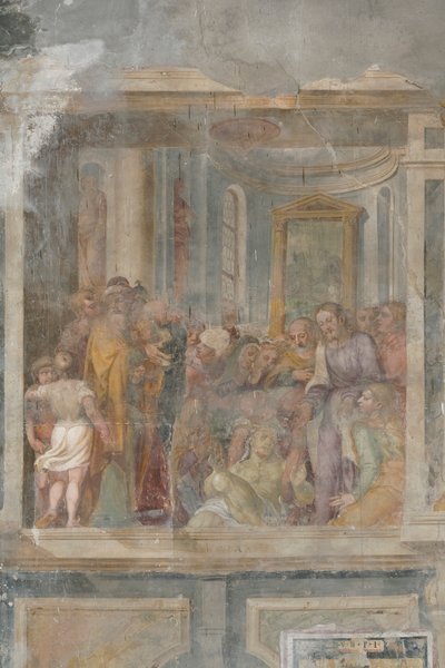 Lasaruksen ylösnousemus, yksityiskohta numerosta 3496123 tekijältä Giovanni Battista Guerinoni