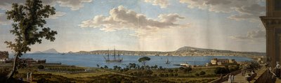 Näkymä Posillipoon ja Napoliin Porticista tekijältä Giovanni Battista Lusieri