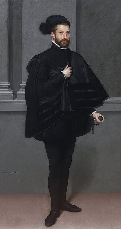Ritari mustassa. 1567 tekijältä Giovanni Battista Moroni
