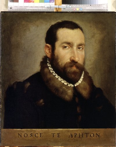 Miehen muotokuva. Miehen muotokuva. Giovan Battista Moronin (1520/25-1578) maalaus noin 1560. Italialaista taidetta, renessanssi. Öljy kankaalle. Eremitaaši, Pietari tekijältä Giovanni Battista Moroni
