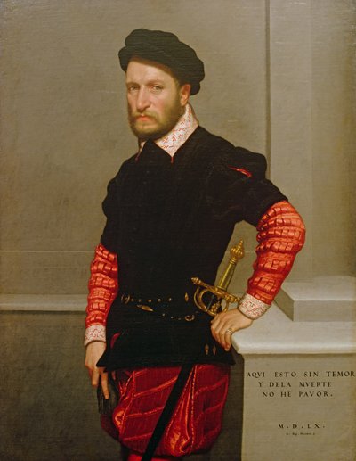 Muotokuva Don Gabriel de la Cuevasta, Albuquerquen herttuasta (1525-71) 1560 tekijältä Giovanni Battista Moroni