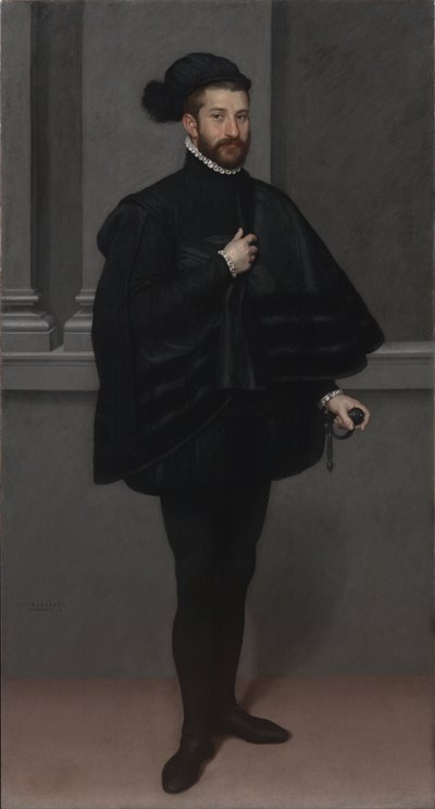 Ritari mustissa tekijältä Giovanni Battista Moroni