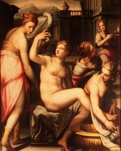 Bathsheba uiminen tekijältä Giovanni Battista Naldini