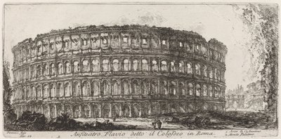 Flaviuksen amfiteatteri, joka tunnetaan nimellä Colosseum tekijältä Giovanni Battista Piranesi