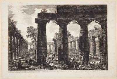 Toinen näkymä pronaoksen julkisivusta, joka on piirretty ja kuvattu kuvalaatassa V [...] tekijältä Giovanni Battista Piranesi