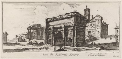 Septimius Severuksen kaari tekijältä Giovanni Battista Piranesi