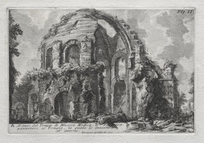 Minerva Medican temppelin jäännös. tekijältä Giovanni Battista Piranesi