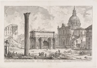 Septimius Severuksen riemukaari tekijältä Giovanni Battista Piranesi