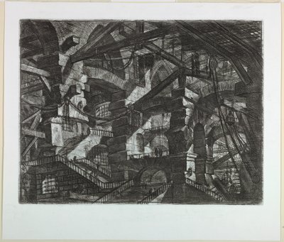 Carceri-sarja, levy XIV tekijältä Giovanni Battista Piranesi