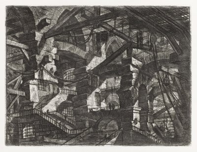 Vankilasarja, levy XIV tekijältä Giovanni Battista Piranesi