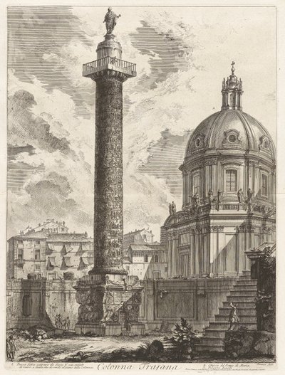 Trajanuksen pylväs (Trajan tekijältä Giovanni-Battista Piranesi