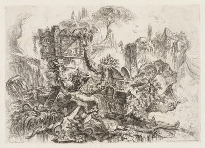 Groteschi: Rauniot käärmeineen tekijältä Giovanni-Battista Piranesi