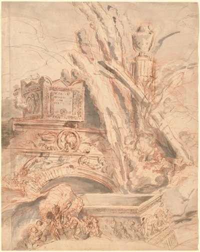 Grottesco Neron haudalla tekijältä Giovanni Battista Piranesi