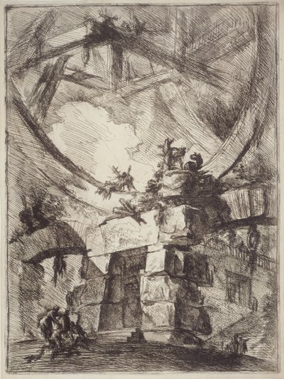 Keksintöjen vankilat, levy IX: Jättiläispyörä tekijältä Giovanni Battista Piranesi