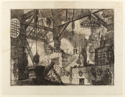 Keksintöjen vankilat, levy XIII: Kaivo tekijältä Giovanni Battista Piranesi