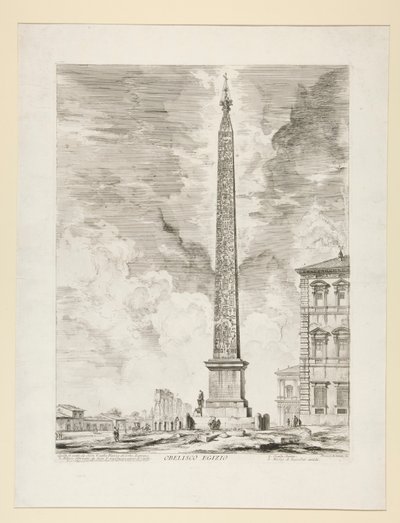 Egyptiläinen obeliski, Rooman näkymät tekijältä Giovanni-Battista Piranesi