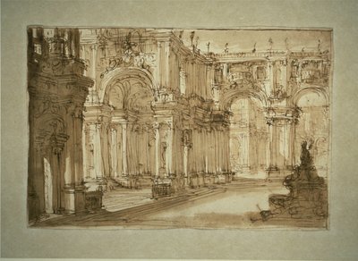 Pati Palau amb una Fontfinnish tekijältä Giovanni Battista Piranesi