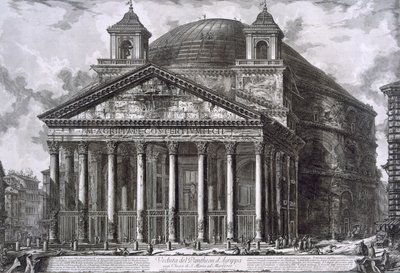 Agrippan Pantheon, Rooma (kaiverrus) tekijältä Giovanni Battista Piranesi