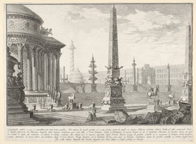 Levy 10: Muinainen Capitol nousi noin sata askelta [...] Campido..., 1743. tekijältä Giovanni Battista Piranesi