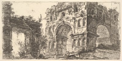 Laatta 11: Januksen temppeli (Tempio di Giano), teoksesta "Antichità Romane de