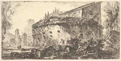 Levy 18: De Scipionin perheen Scipios-haudan hauta, n. 1748. tekijältä Giovanni Battista Piranesi