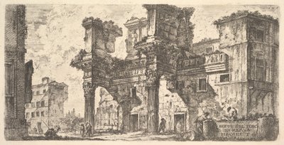 Levy 1: osa Nervan foorumia Osa Nervan foorumia, n. 1748. tekijältä Giovanni Battista Piranesi