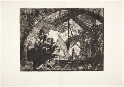 Vangit ulkonevalla alustalla tekijältä Giovanni Battista Piranesi