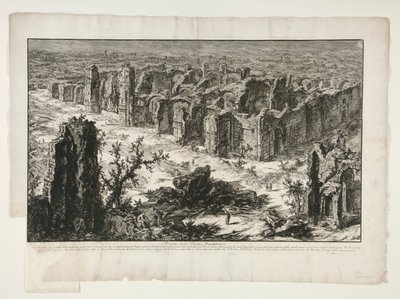 Antonine-kylpylän rauniot [Caracallan kylpylä], Rooman näkymät tekijältä Giovanni-Battista Piranesi