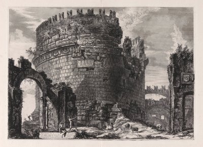 Cecilia Metellan hauta tekijältä Giovanni-Battista Piranesi
