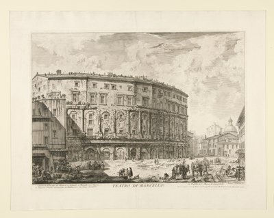 Theatre of Marcellus (Marcelluksen teatteri), Näkymät Roomaan tekijältä Giovanni-Battista Piranesi