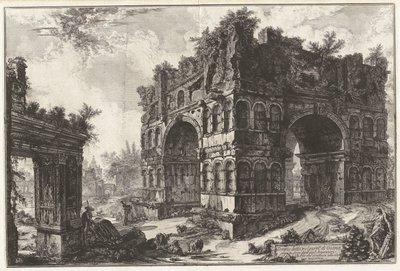Temppeli nimeltä volgarm.te di Giano. A. Arco tunnetaan nimellä degl tekijältä Giovanni-Battista Piranesi